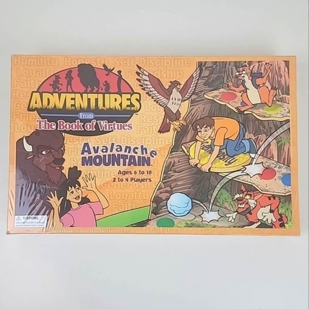 Vintage Adventures From The Book Of Virtues: Avalanche Mountain Board Game